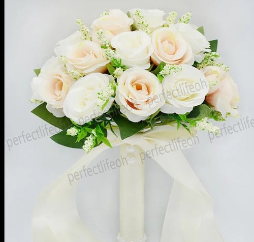 BRIDAL BOUQUET WHITE CHAMPAGNE 💐