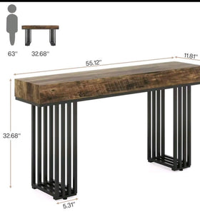 WOODEN CONSOLE TABLE