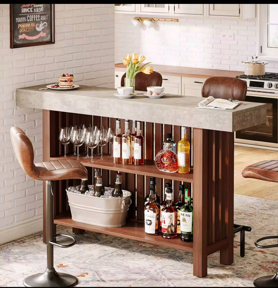 MINI PUB TABLE WITH FOOT REST.