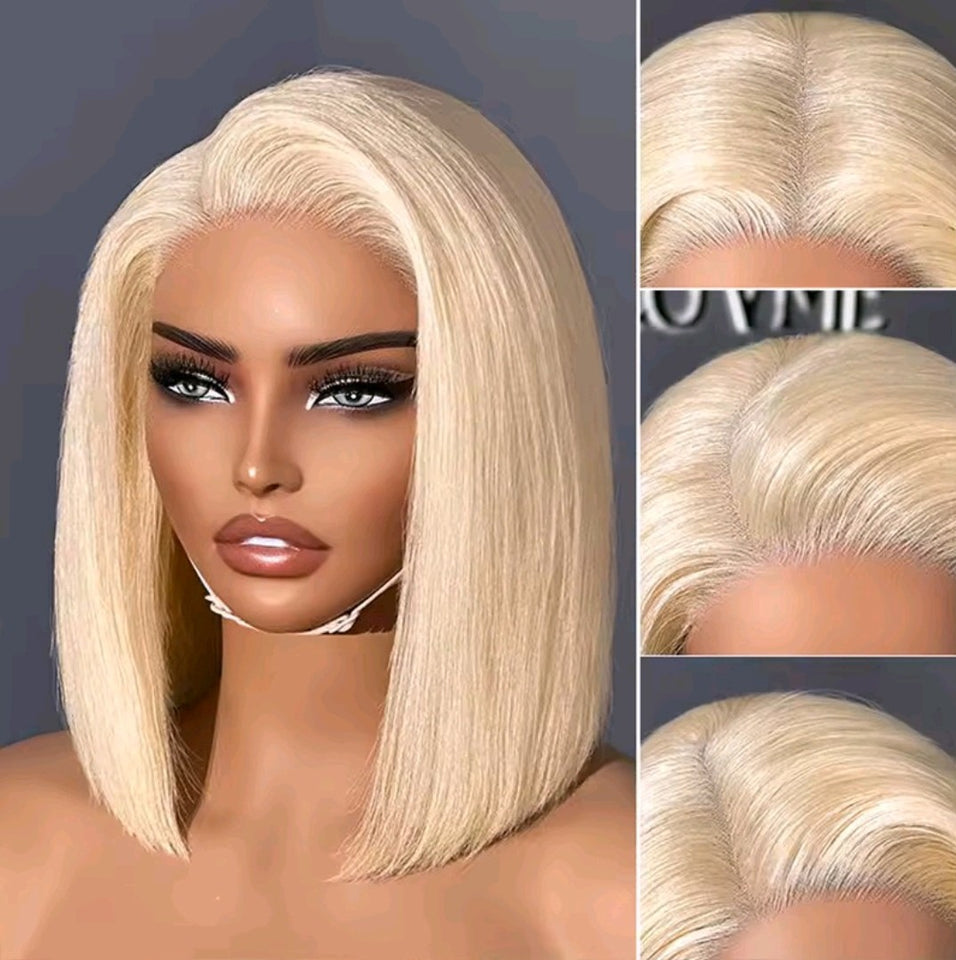 STRAIGHT BLONDE BOB 100% HUMAN HAIR