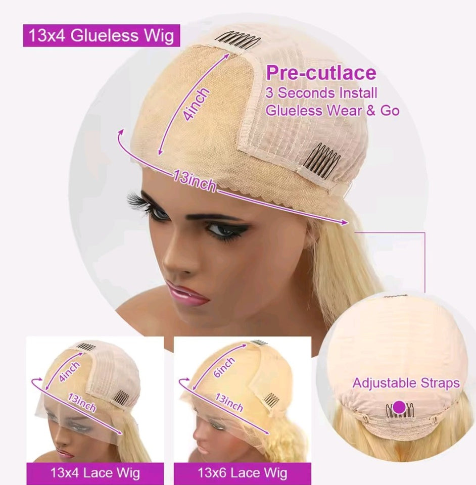 STRAIGHT BLONDE BOB 100% HUMAN HAIR