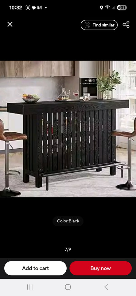 MINI PUB TABLE WITH FOOT REST.