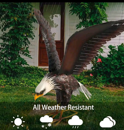 EAGLE METAL STATUE