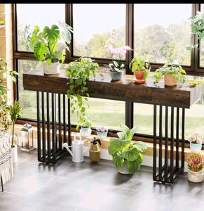 WOODEN CONSOLE TABLE
