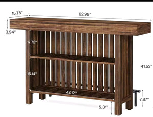 MINI PUB TABLE WITH FOOT REST.