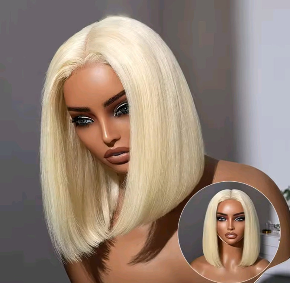 STRAIGHT BLONDE BOB 100% HUMAN HAIR