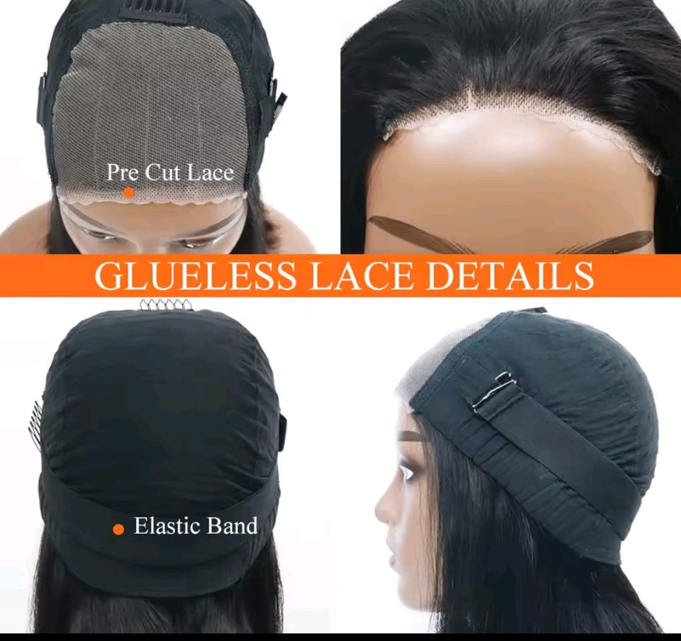 100% HUMAN HAIR BOB STRAIGHT WEAR AND GO